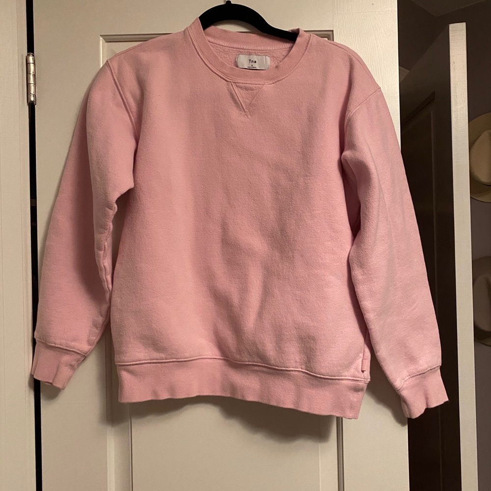 TNA baby pink sweatshirt
